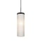 Besa Lighting Friz Cord Pendant, White Linen, Black Finish, 1x9W LED 1JT-FRIZLN-LED-BK - alternate 1